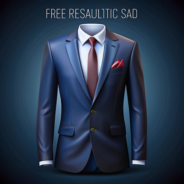 Free PSd realistic suit illustration