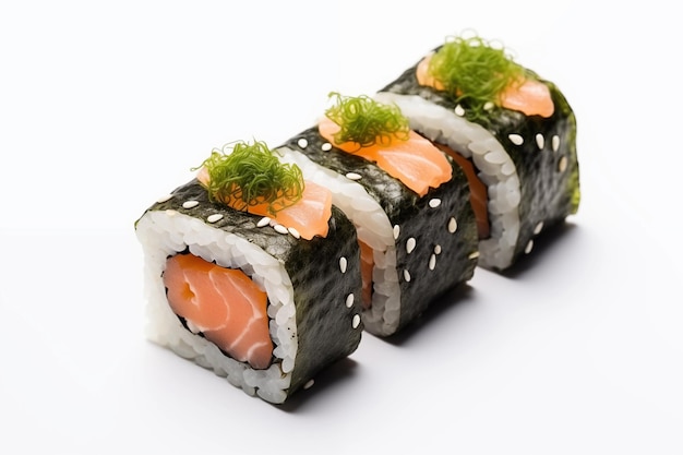 Free salmon fish sushi with png and psd background