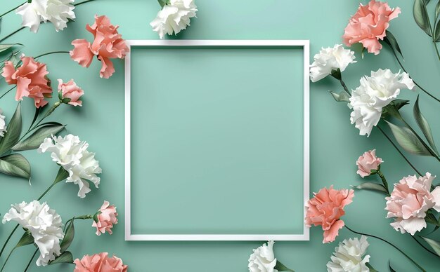 free space framed picture of flowers and a frame with a frame