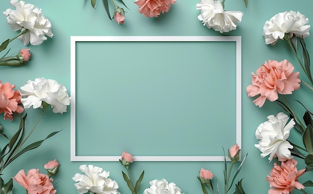 free space framed picture of flowers and a frame with a frame