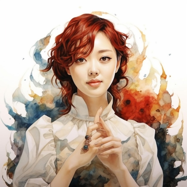 Free Spirited beautiful girl's painting 15