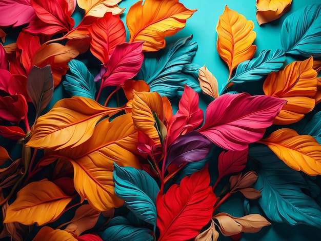 free stock photo abstract multicolored illustration that forms leaves and flowers