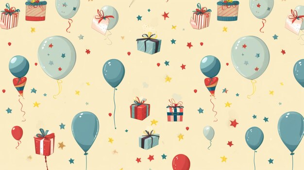 Free vector birthday pattern