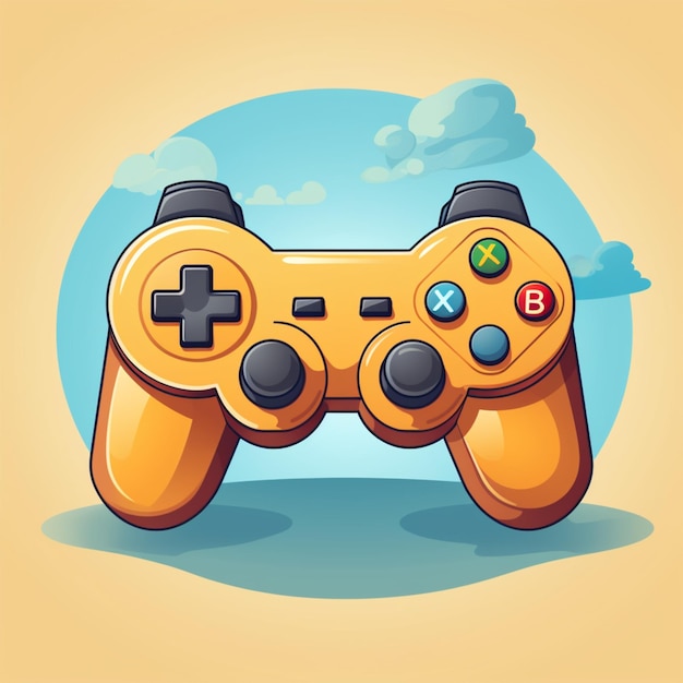 Free vector consol game cartoon vector icon illustration