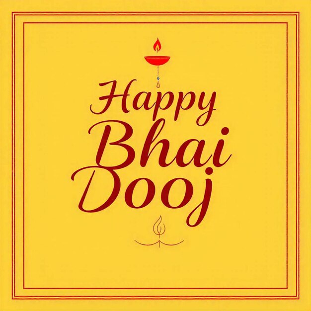 Photo free vector happy bhai dooj traditional festival card bhai dooj indian festival background brush str