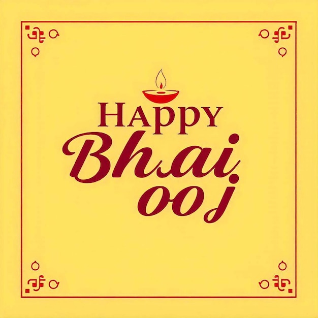 Photo free vector happy bhai dooj traditional festival card bhai dooj indian festival background brush str