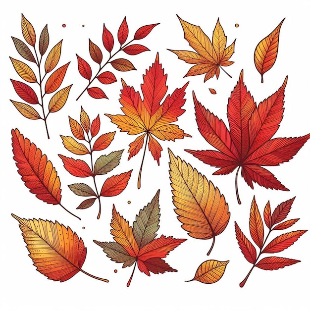 Free vector leafs