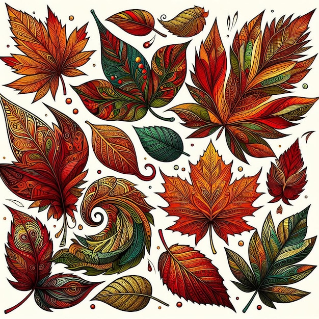 Free vector leafs