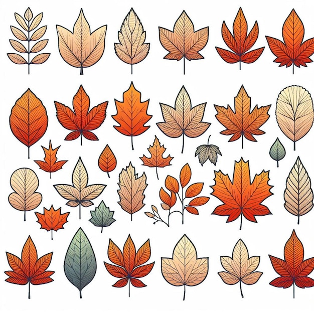 Free vector leafs