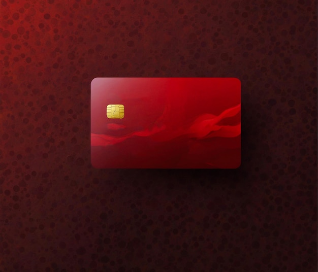 Free vector red credit card