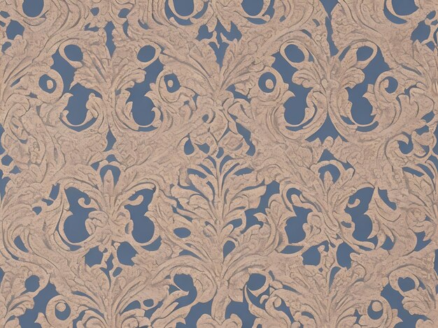 Free vector vector damask seamless pattern background