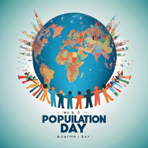 Free Vector World Population Day Celebration Illustration Engaging Graphics for Awareness