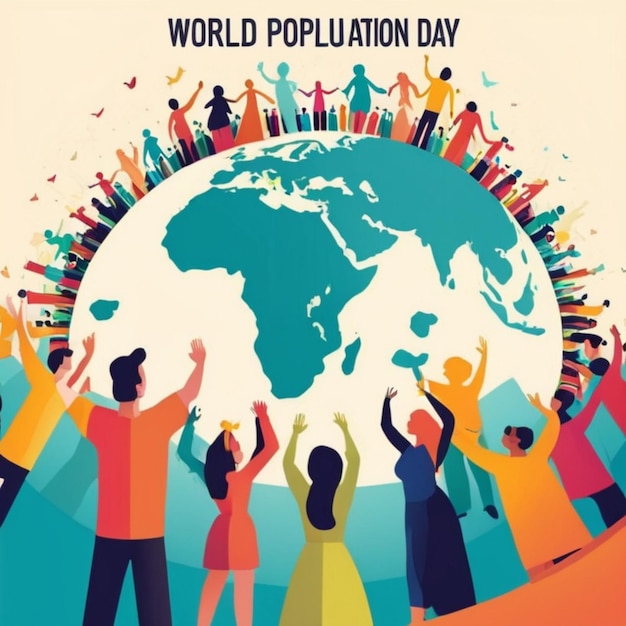 Free Vector World Population Day Celebration Illustration Engaging Graphics for Awareness