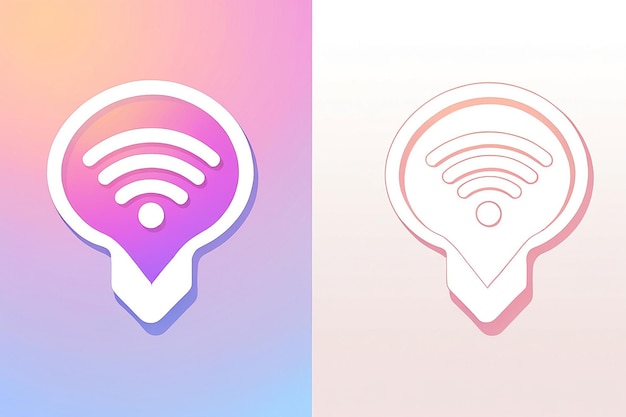 Free Wifi Icon Wireless and Wifi Icon on White Background Vector Illustration