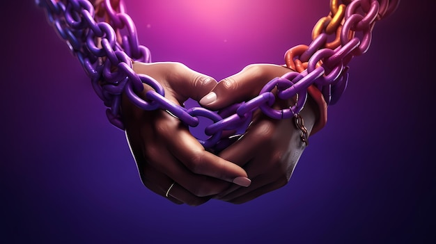 Freedom Day unity and Love and Juneteenth or June 19 as a holiday or June Teenth as hands in a heart shape commemorating the end of slavery as a Social justice concept or Emancipation