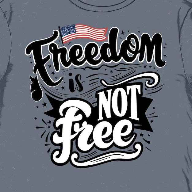 Photo freedom is not free illusutration typography slogan for print t shirt design