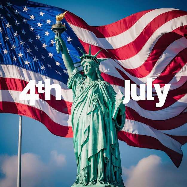 Freedom and Love happy independence day in the USA AI Generator