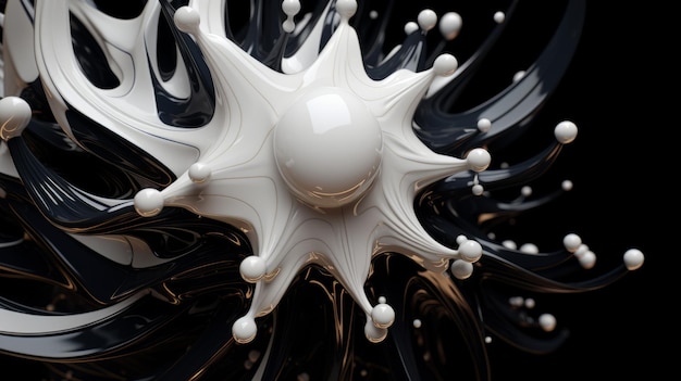 Freeform ferrofluids background beautiful chaos swirling white frequency