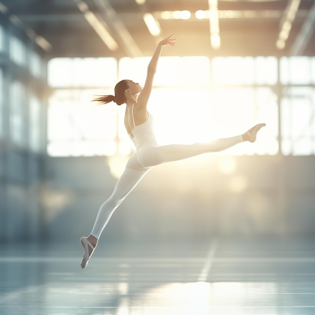 Freezeframe a gymnast midair during a floor exercise