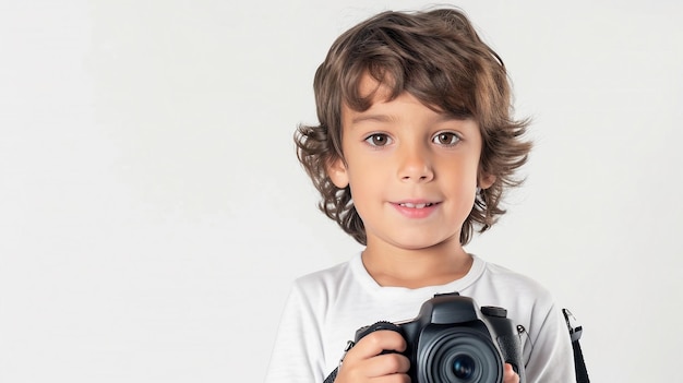 French Boy with Camera