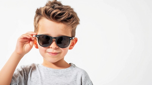 French Boy with Sunglasses