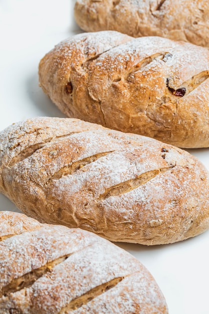 French bread, whole wheat bread