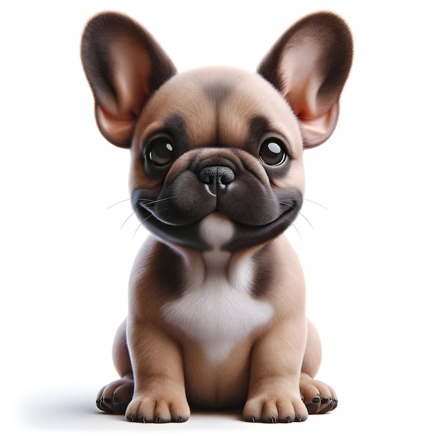 French Bulldogs displays diverse expressions joy curiosity serenity and surprise isolated again