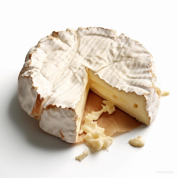 french cheese camembert on white background