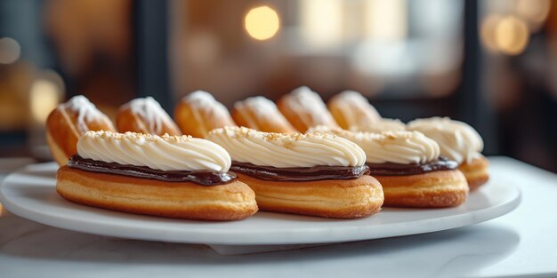 Photo french eclairs