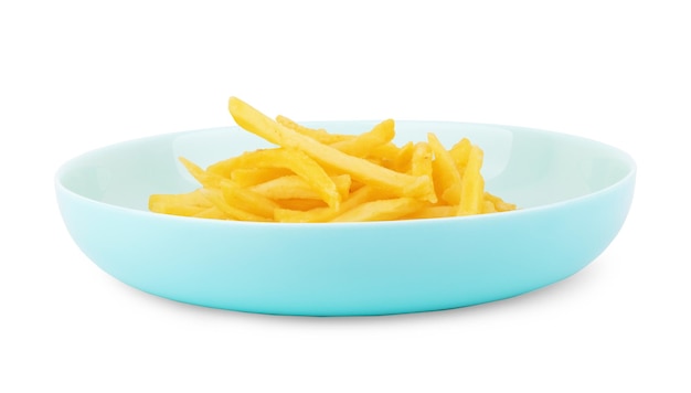 French fries isolated on white background