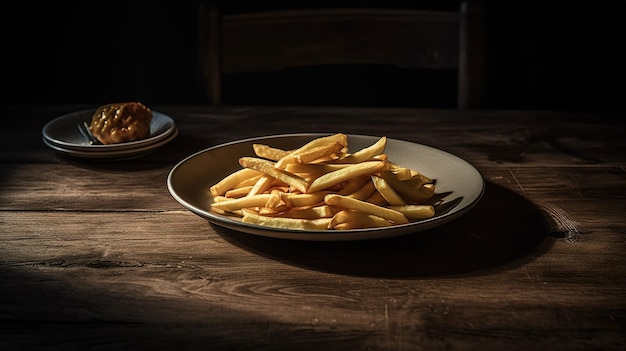 French fries in a plate