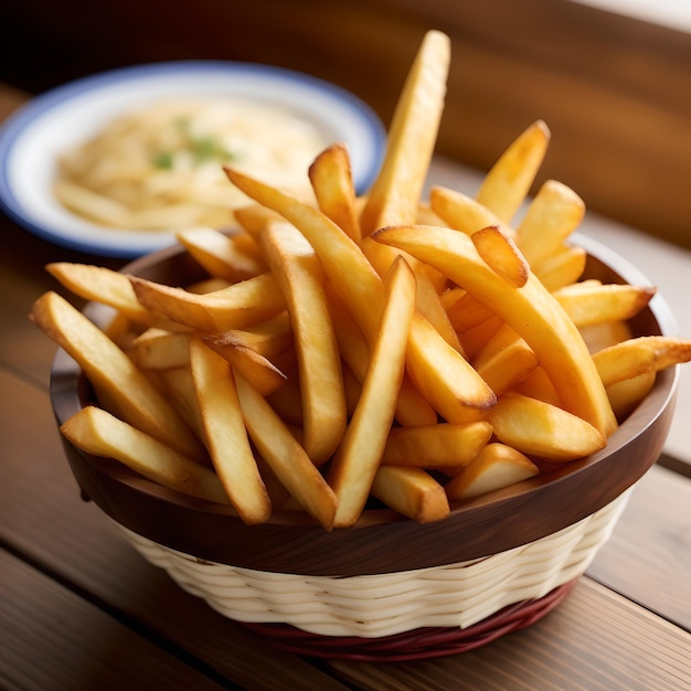 French fries potatoes isolated