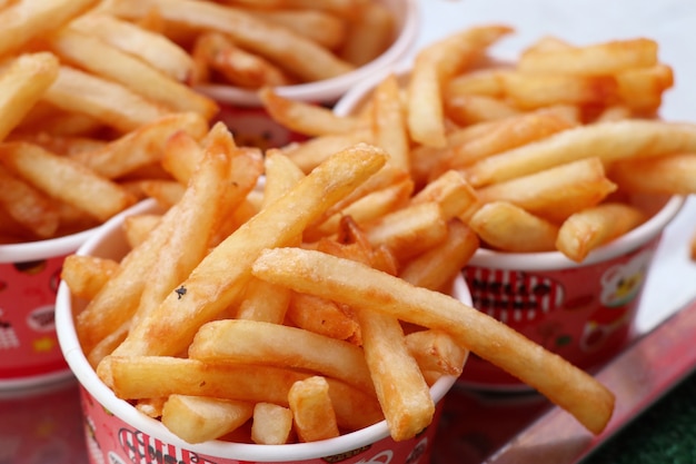 French fries at street food