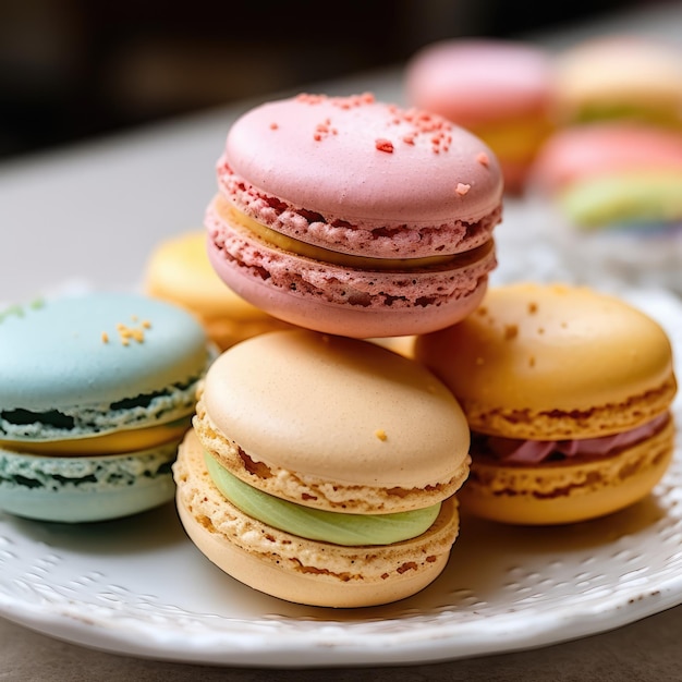 French macaron generative ai