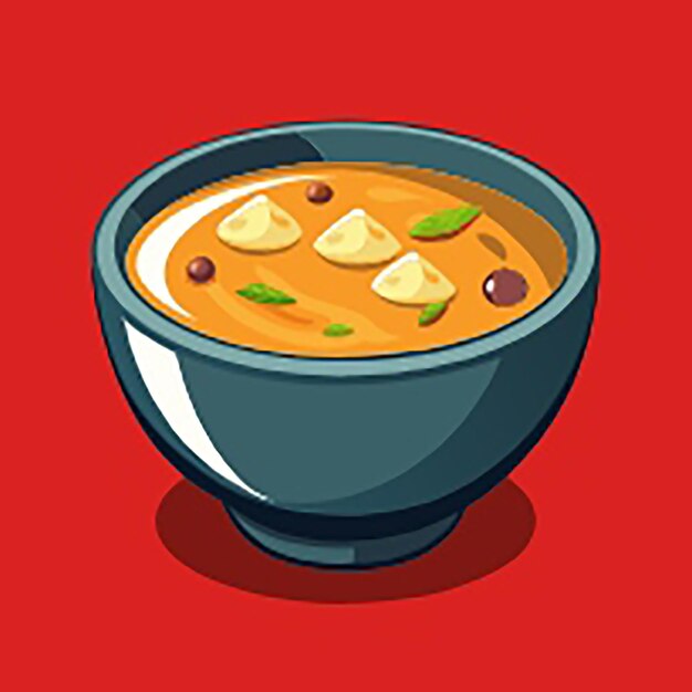 French onion soup food vector illustration