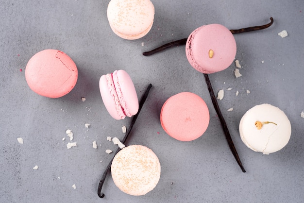 French pastel macarons