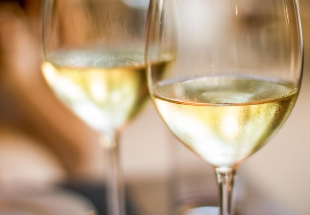 French white wine in a restaurant in Paris travel experience