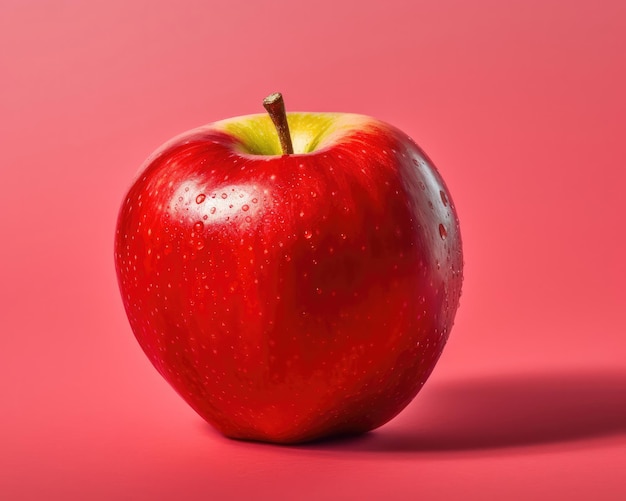 Fresh Apple fruit flying in studio background restaurant and garden background