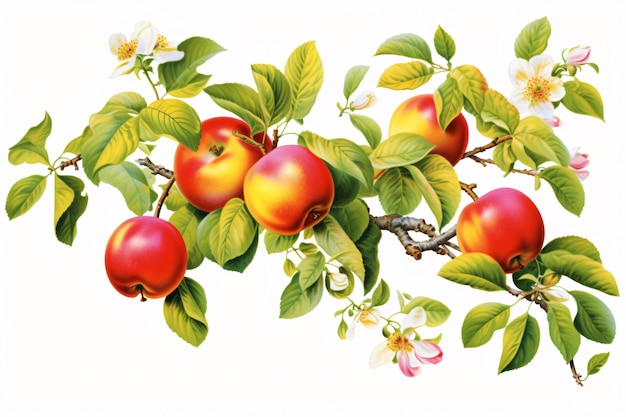 Fresh Apple Fruits Ai generative