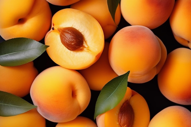 Fresh Apricots Ai generative