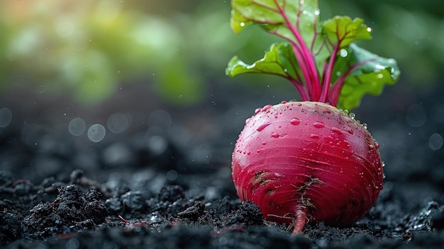 Fresh Beetroot in the Garden