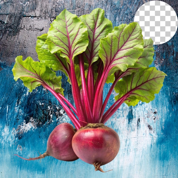 fresh beetroot vegetable on transparent background