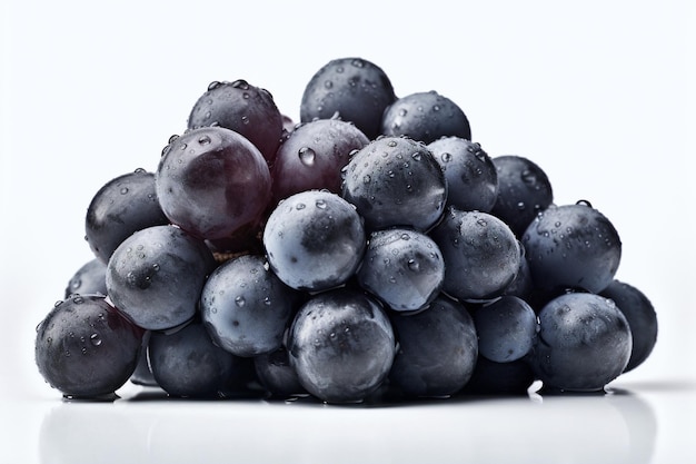 Fresh Black Grapes Ai generative