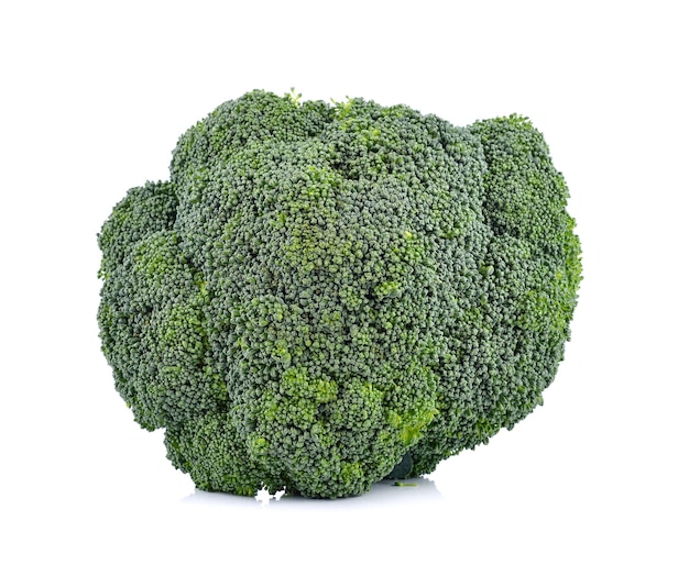 Fresh broccoli on white