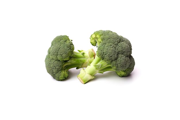 Fresh broccolis isolated on white background