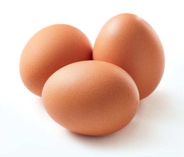 Fresh brown chicken eggs