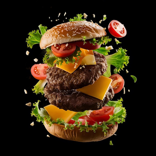 Fresh Burger special discount banner with blank space for text