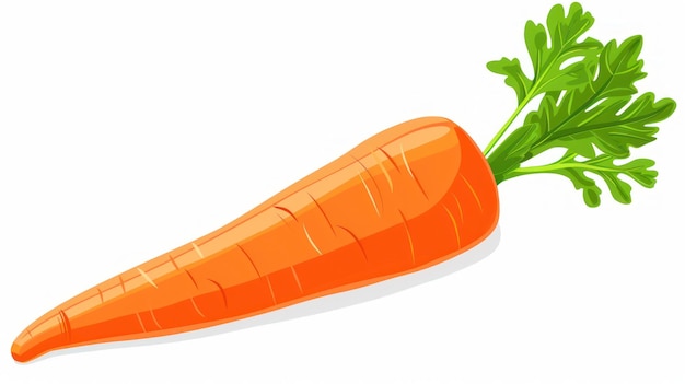 Photo fresh carrot with green tops