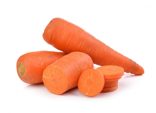 Fresh carrots isolated