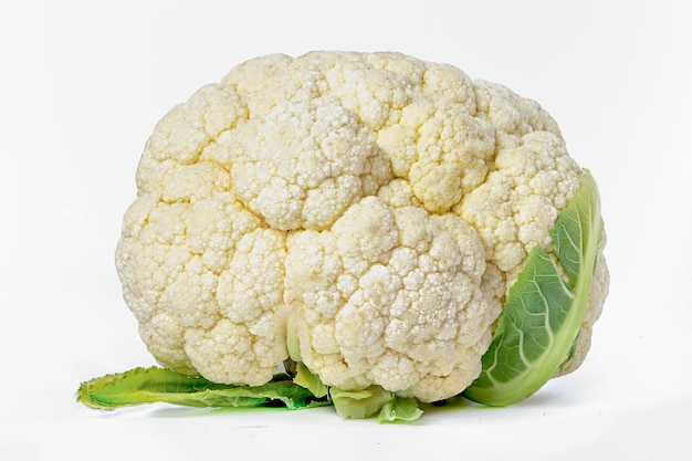 Fresh Cauliflower vegetable isolated on white background.